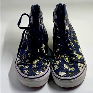 Kids Peanuts SK8 Hi Zip Line Vans Sneakers